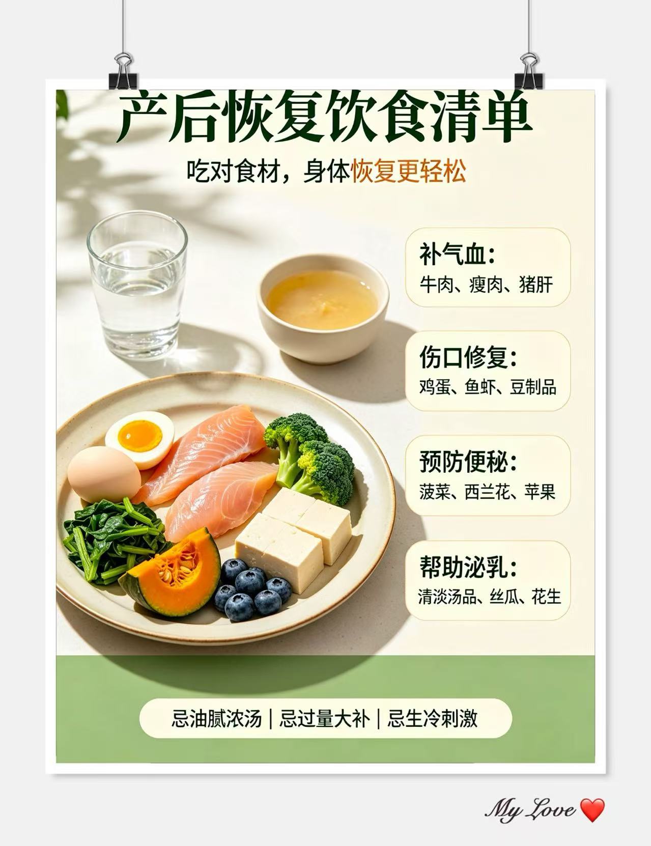 哪些食物有助于产后恢复