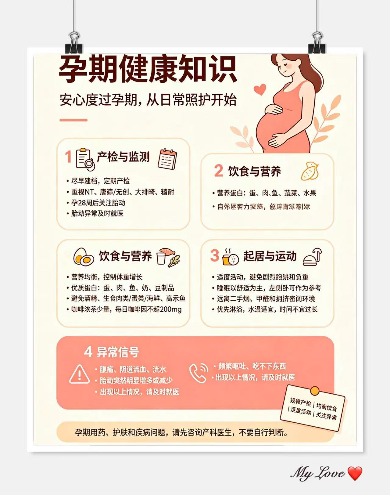 孕期健康知识